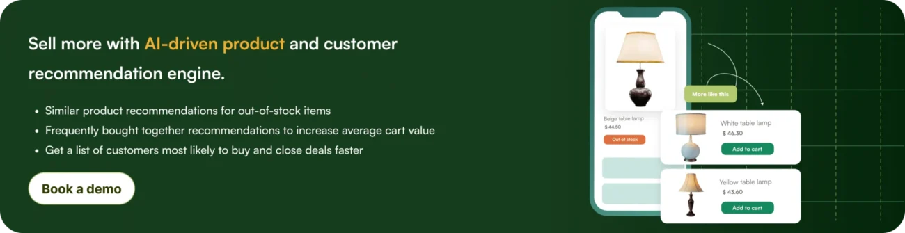 b2b product recommendation system