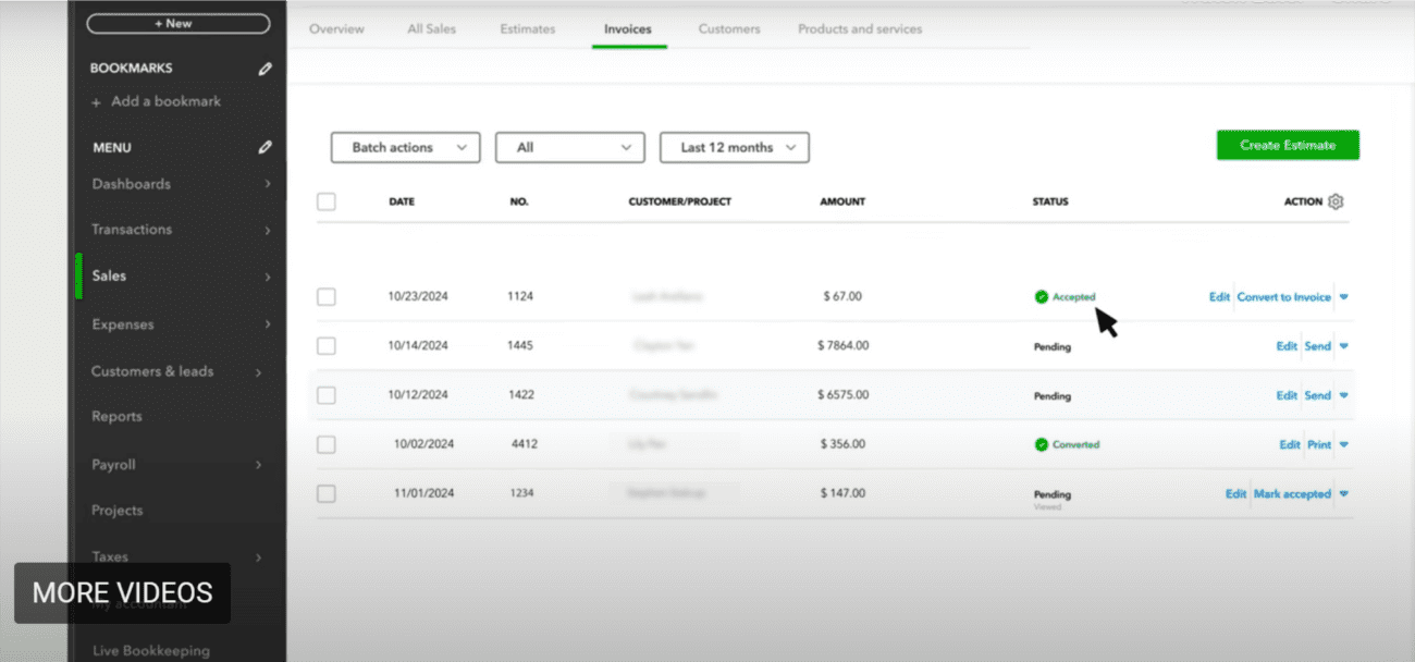 Quickbooks Sales Order Integration