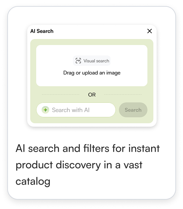 AI search and filters in ecommerce